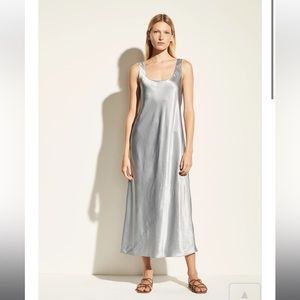 Vince Square Neck Tank in Porto Blue- S